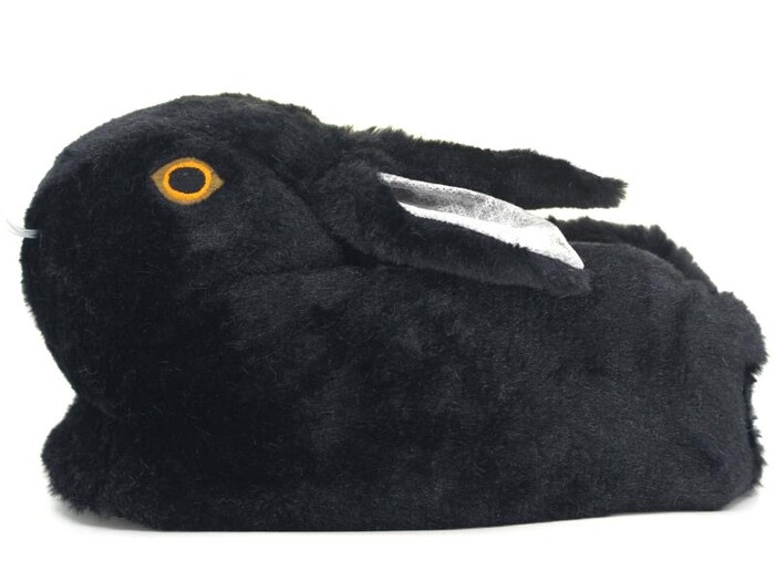 Kar Zenne Tavşanlı Ev Ayakkabısı Tavşanlı Siyah - Kar (1)