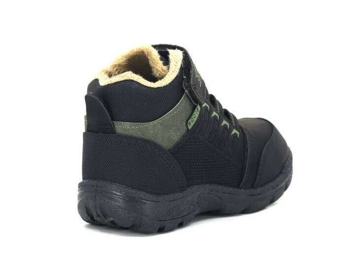 Kebss Filet 7223 Kareli Kutulu Bot Siyah - Haki - 3