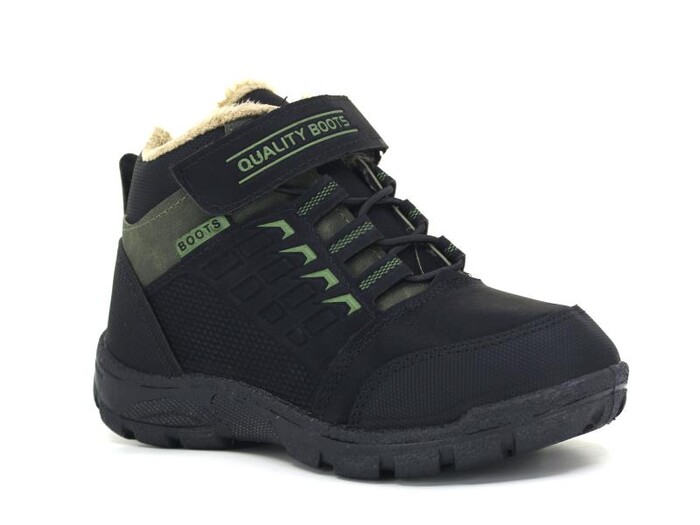 Kebss Filet 7223 Kareli Kutulu Bot Siyah - Haki - Kebss