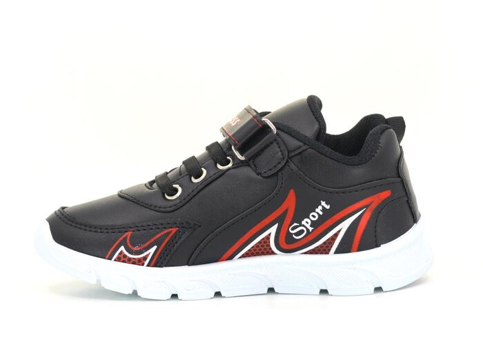 Kebss Filet 7229 Cilt Alevli Spor Ayakkabı Siyah - Siyah 