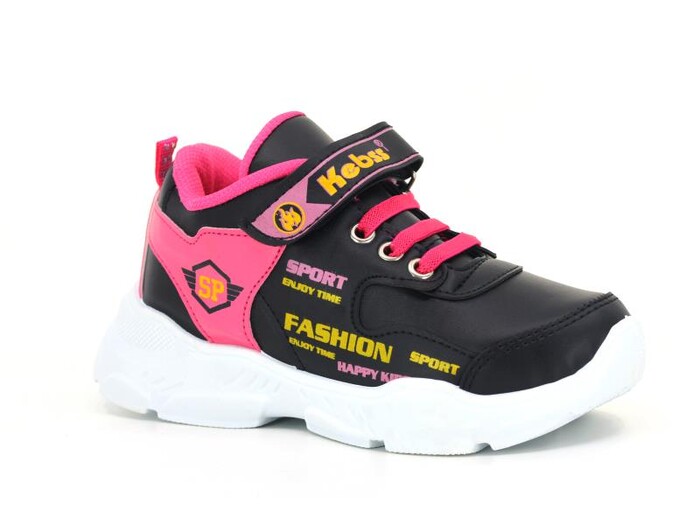 Kebss Filet 7230 Cilt SP Model Spor Ayakkabı Siyah - Fuşya