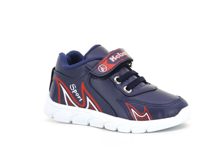 Kebss Patik 7029 Cilt Alevli Spor Ayakkabı Lacivert - Lacivert - Kebss