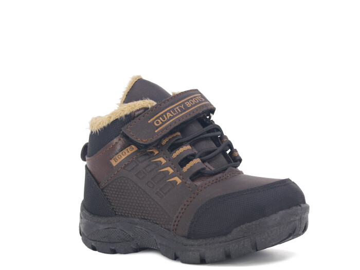 Kebss Patik 7031 Kareli Bot Kahve - Vizon - 1