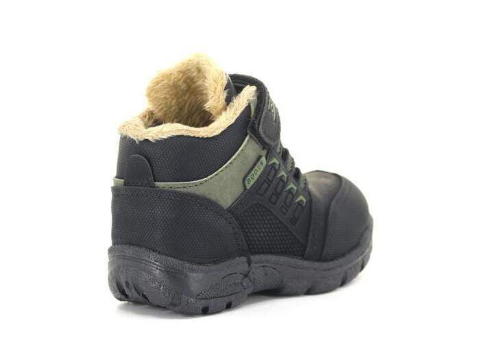 Kebss Patik 7031 Kareli Bot Siyah - Haki - 3