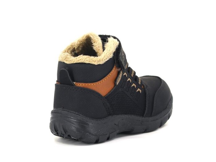 Kebss Patik 7031 Kareli Bot Siyah - Taba - 3