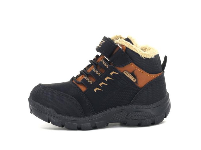 Kebss Patik 7031 Kareli Bot Siyah - Taba - Kebss (1)