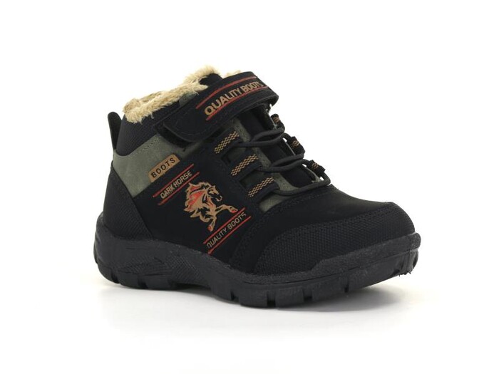 Kebss Patik 7032 Atlı Kutulu Bot Siyah - Haki - Kebss