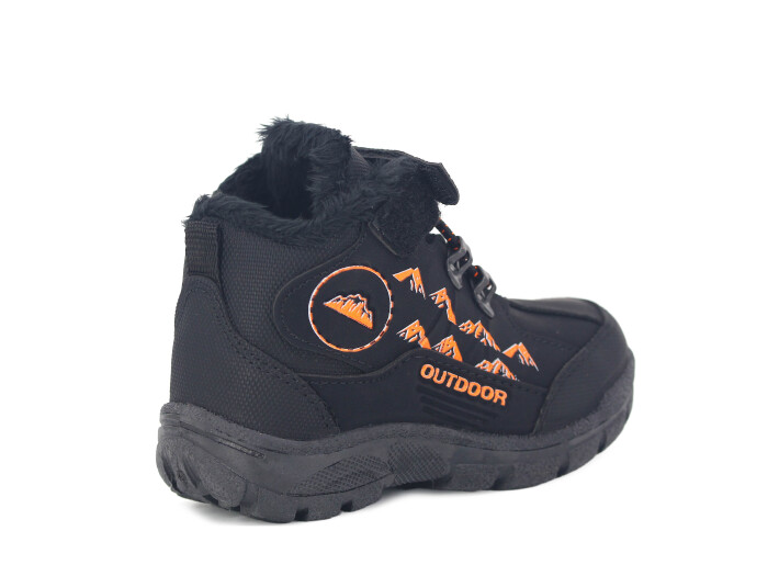 Kebss Patik 7033 Kancalı Kutulu Bot Siyah - Turuncu - 3