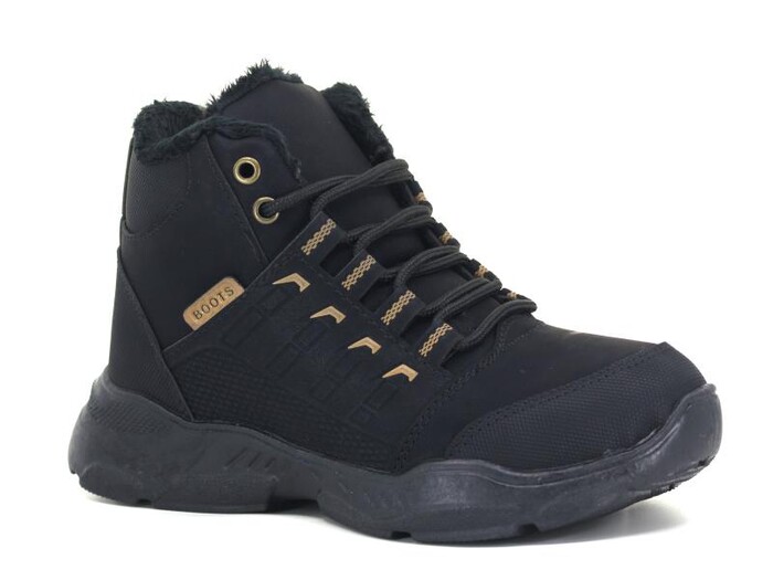 Kebss Garson 7700 Kareli Kutulu Bot Siyah - Kebss