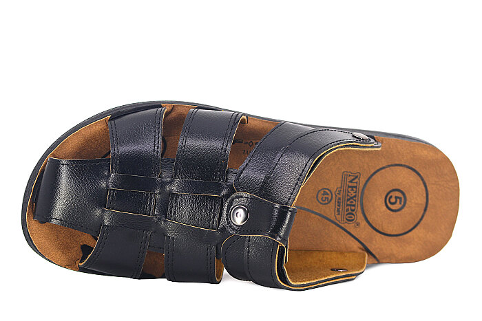 Kevser Merdane 523-B Battal Kapalı Döngülü Terlik Siyah - Kevser (1)