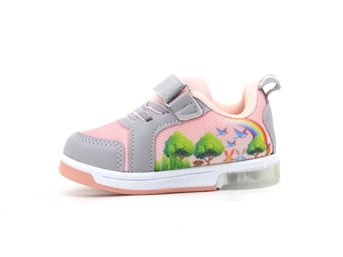 Lafonten Bebe 110 Işıklı Anorak Spor Ayakkabı Buz - Pudra