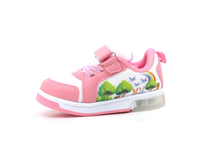 Lafonten Bebe 110 Işıklı Anorak Spor Ayakkabı Pembe - Beyaz - 2