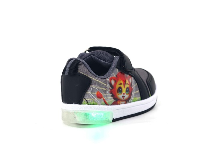 Lafonten Bebe 110 Işıklı Anorak Spor Ayakkabı Siyah - Füme - 3