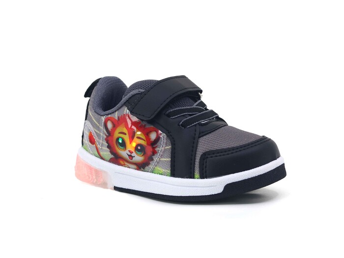 Lafonten Bebe 110 Işıklı Anorak Spor Ayakkabı Siyah - Füme - 1