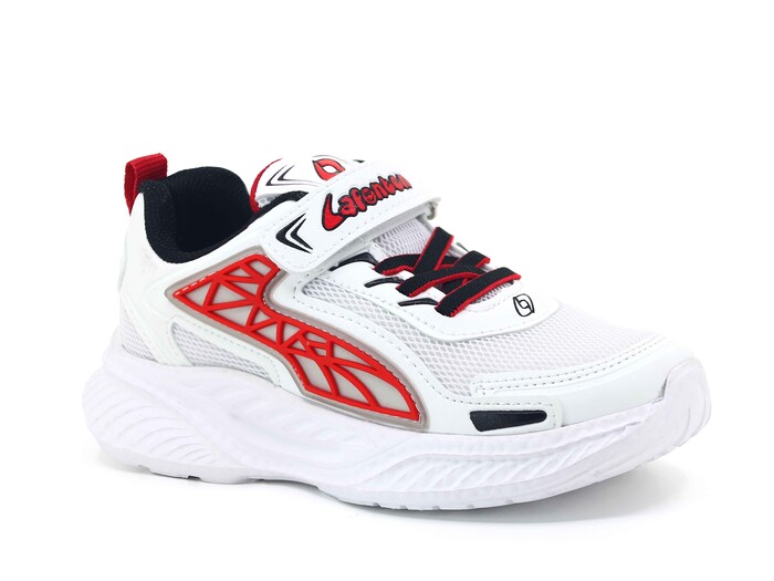 Lafonten Filet 741 Anorak Spor Ayakkabı Beyaz - Siyah - Kırmızı 