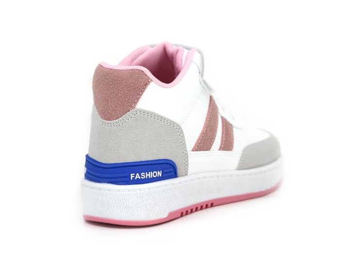 Lafonten Filet 726 Basket Cilt Spor Ayakkabı Beyaz - Buz - Pembe - 3