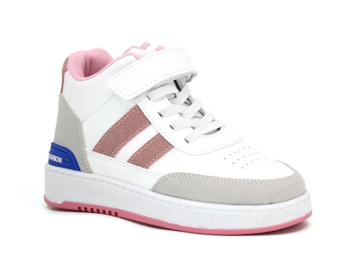 Lafonten Filet 726 Basket Cilt Spor Ayakkabı Beyaz - Buz - Pembe - 1