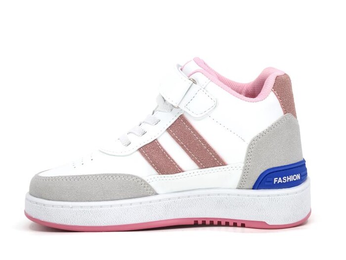 Lafonten Filet 726 Basket Cilt Spor Ayakkabı Beyaz - Buz - Pembe - Lafonten (1)