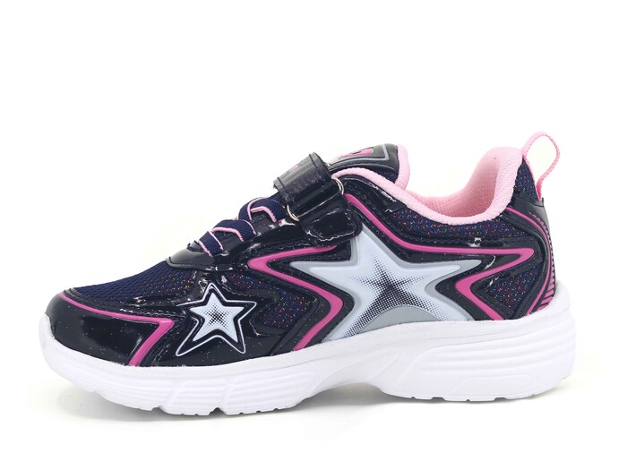 Lafonten Filet 743 Rugan Simli Anorak Spor Ayakkabı Lacivert - Pembe - Lafonten (1)