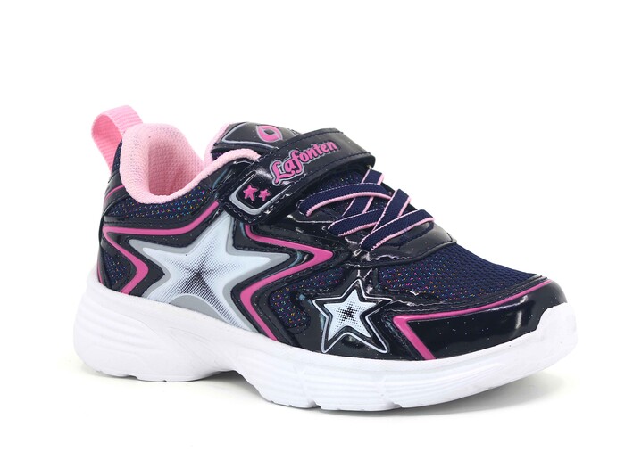 Lafonten Filet 743 Rugan Simli Anorak Spor Ayakkabı Lacivert - Pembe - 1