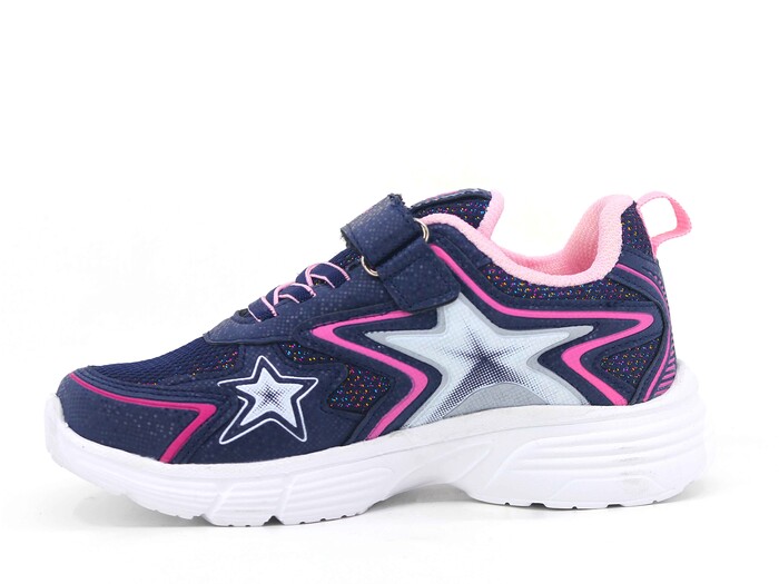 Lafonten Filet 743 Simli Anorak Spor Ayakkabı Lacivert - Pembe - Lafonten (1)