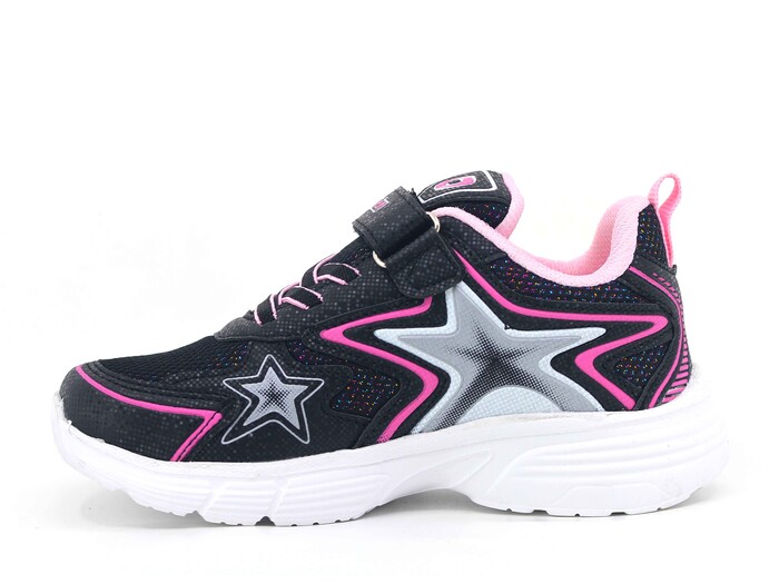 Lafonten Filet 743 Simli Anorak Spor Ayakkabı Siyah - Pembe - Lafonten (1)