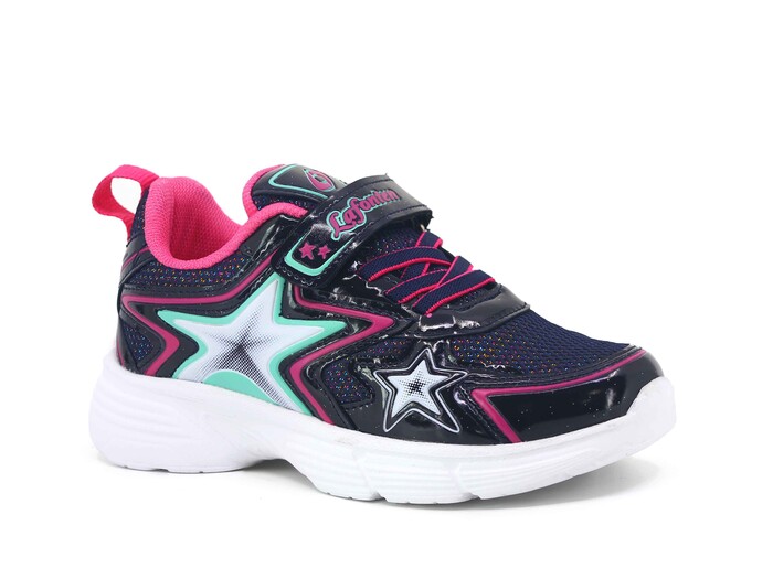 Lafonten Patik 743 Rugan Simli Anorak Spor Ayakkabı Lacivert - Fuşya - Lafonten