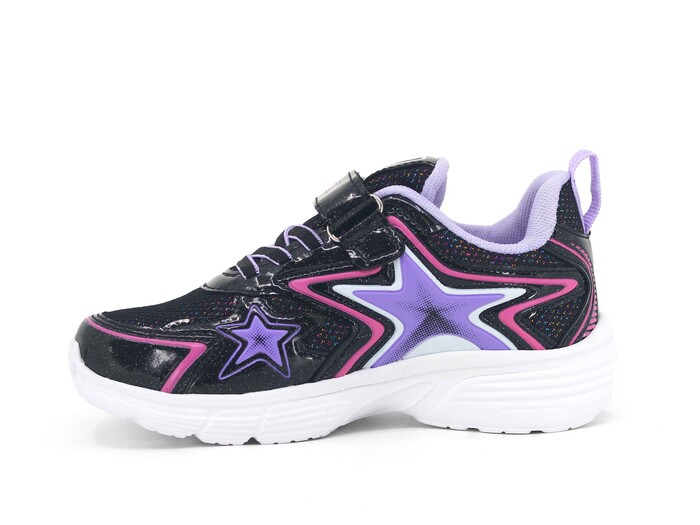 Lafonten Patik 743 Rugan Simli Anorak Spor Ayakkabı Siyah - Lila - Lafonten (1)