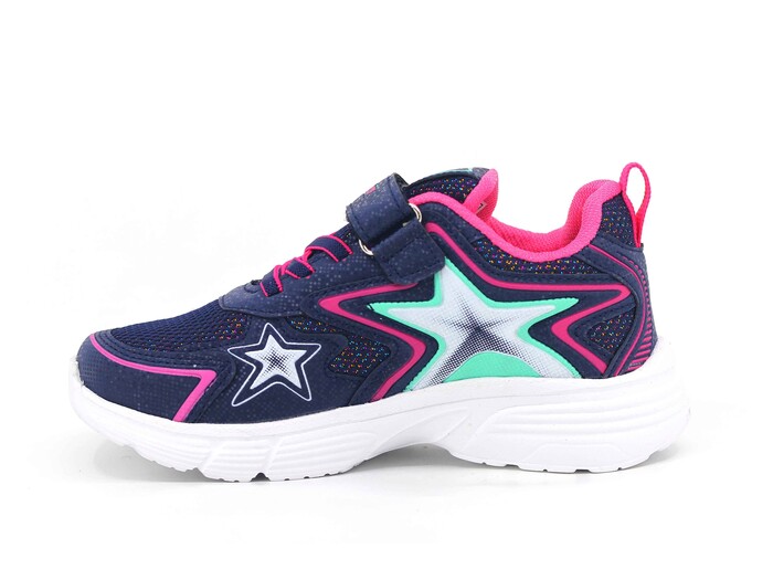 Lafonten Patik 743 Simli Anorak Spor Ayakkabı Lacivert - Fuşya - 2