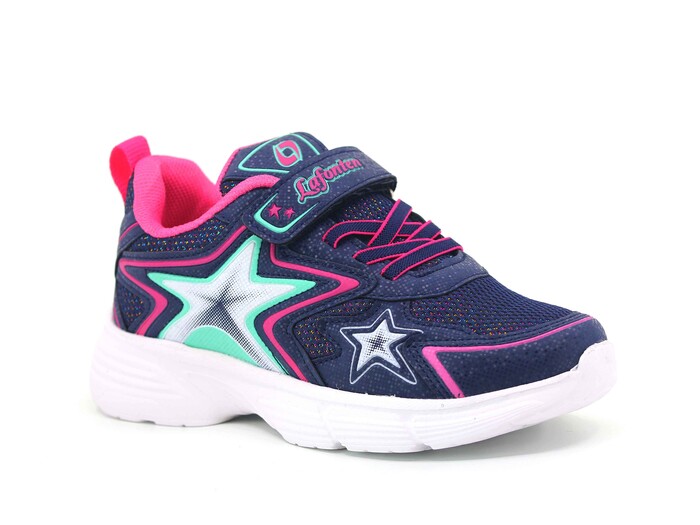 Lafonten Patik 743 Simli Anorak Spor Ayakkabı Lacivert - Fuşya - Lafonten