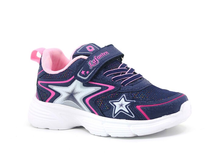 Lafonten Patik 743 Simli Anorak Spor Ayakkabı Lacivert - Pembe - Lafonten