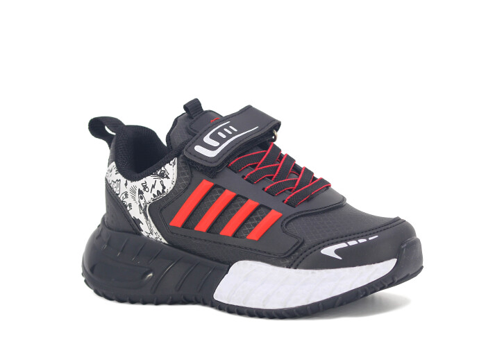 Lafonten Patik 748 Cilt Spor Ayakkabı Siyah - Kırmızı - Lafonten