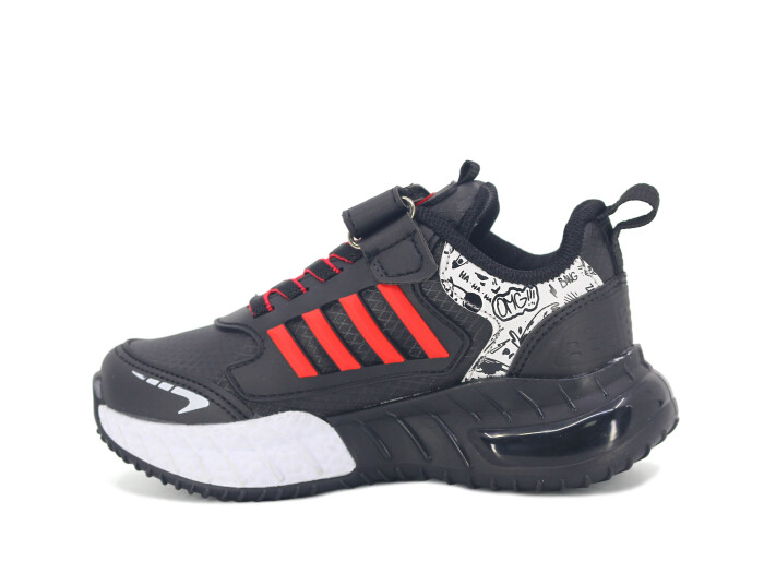 Lafonten Patik 748 Cilt Spor Ayakkabı Siyah - Kırmızı - 2