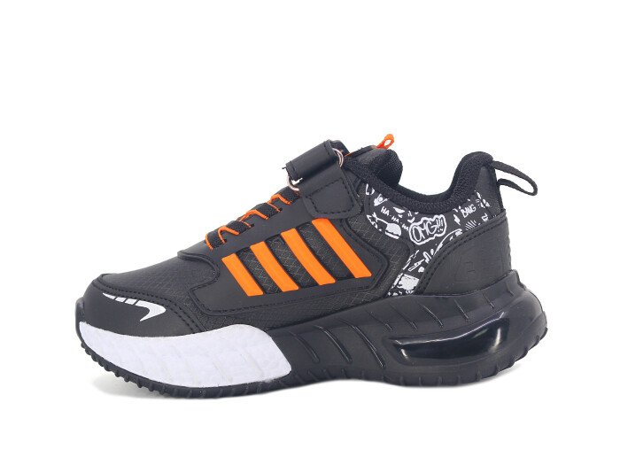 Lafonten Patik 748 Cilt Spor Ayakkabı Siyah - Turuncu - Lafonten (1)