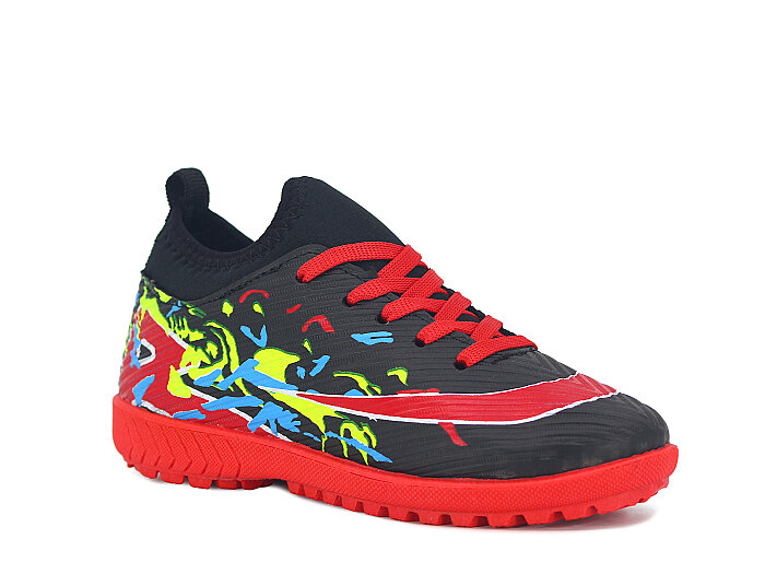 Lagoos Filet 2026 Renkli Taban Çoraplı Halı Saha Ayakkabısı Kırmızı - 1