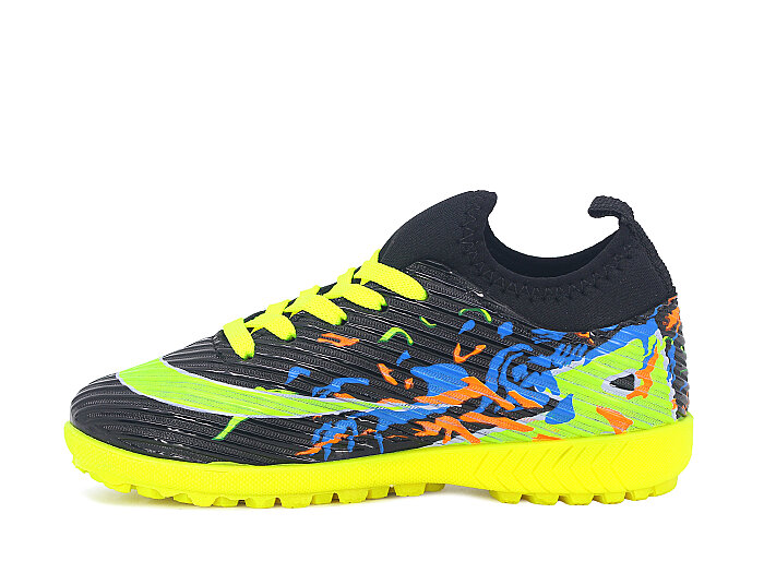 Lagoos Filet 2026 Renkli Taban Çoraplı Halı Saha Ayakkabısı Sarı Rugan - 2