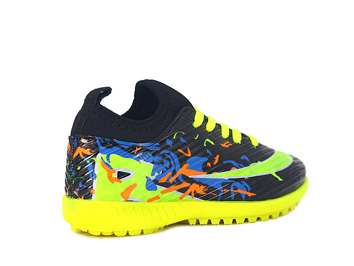 Lagoos Filet 2026 Renkli Taban Çoraplı Halı Saha Ayakkabısı Sarı Rugan - 3