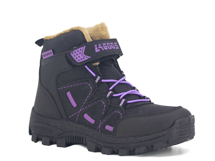 Lagoos Filet BT-212 Trekking Kısa Bot Siyah - Lila - Lagoos