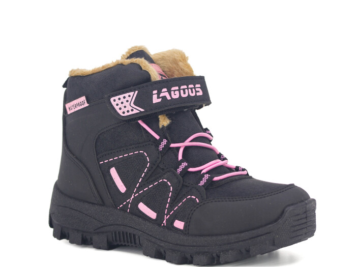 Lagoos Filet BT-212 Trekking Kısa Bot Siyah - Pembe - Lagoos