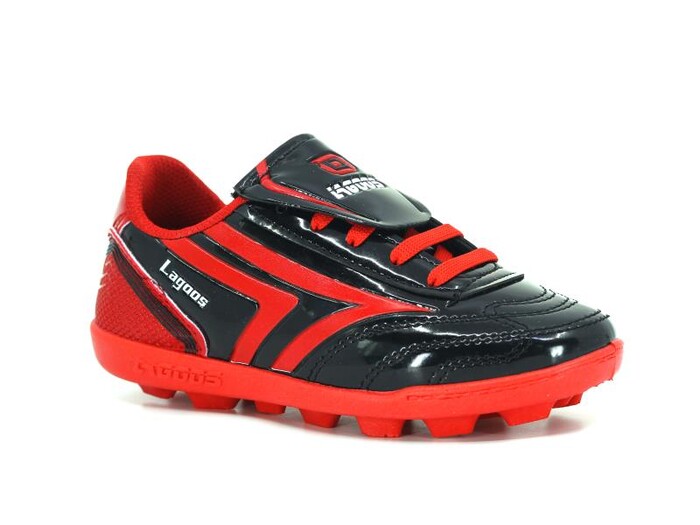 Lagoos Filet K-2001 Renkli Taban Krampon Ayakkabı Kırmızı Rugan