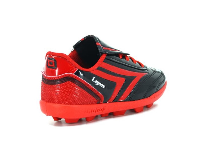 Lagoos Filet K-2001 Renkli Taban Krampon Ayakkabı Kırmızı Rugan