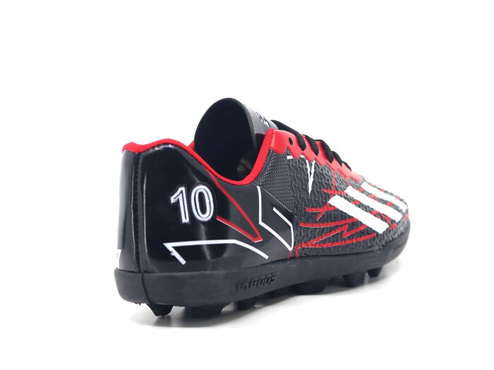 Lagoos Garson 2010 Siyah Taban Çoraplı Krampon Ayakkabı Kırmızı Rugan - 3