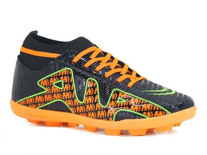 Lagoos Merdane 2011 Renkli Taban Çoraplı Krampon Ayakkabı Turuncu Rugan - Lagoos