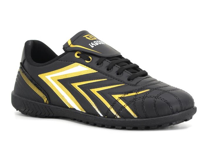 Lagoos Merdane H-2000 Siyah Taban Halı Saha Ayakkabısı Altın - Lagoos