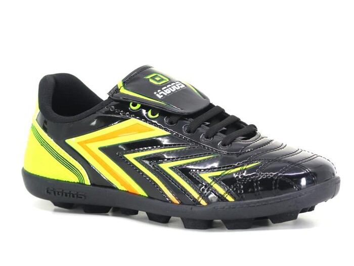 Lagoos Merdane K-2000 Siyah Taban Krampon Ayakkabı Sarı Rugan - Lagoos