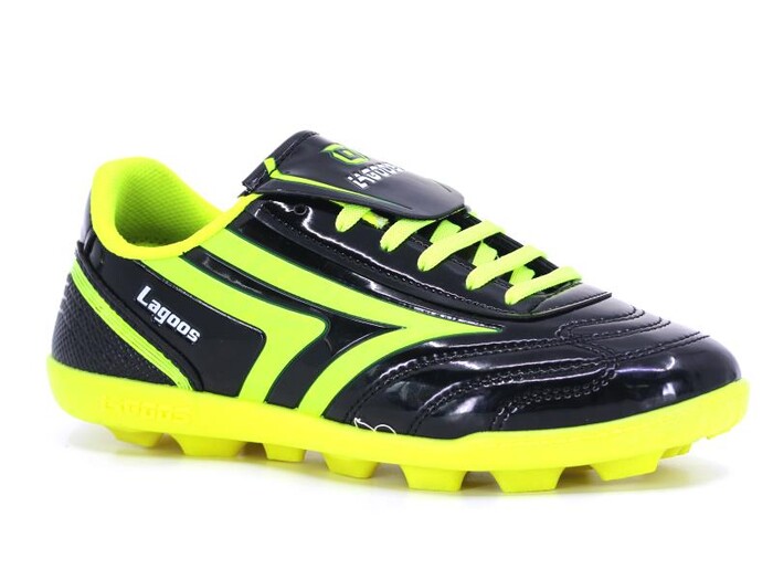 Lagoos Merdane K-2001 Renkli Taban Krampon Ayakkabı Sarı Rugan - Lagoos