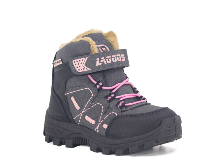 Lagoos Patik BT-212 Trekking Kısa Bot Gri - Pembe - Lagoos