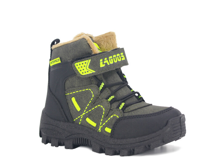 Lagoos Patik BT-212 Trekking Kısa Bot Haki - Sarı 