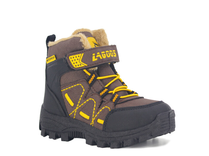 Lagoos Patik BT-212 Trekking Kısa Bot Kahve - Sarı 