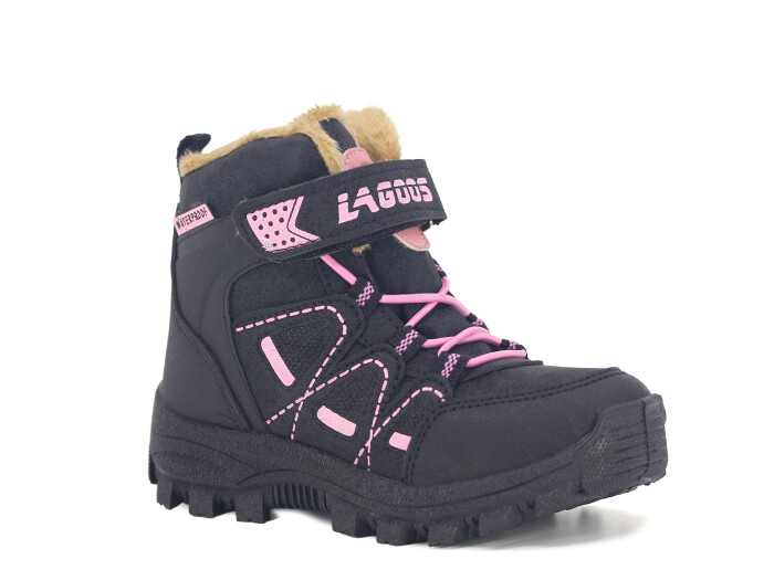 Lagoos Patik BT-212 Trekking Kısa Bot Siyah - Pembe - Lagoos